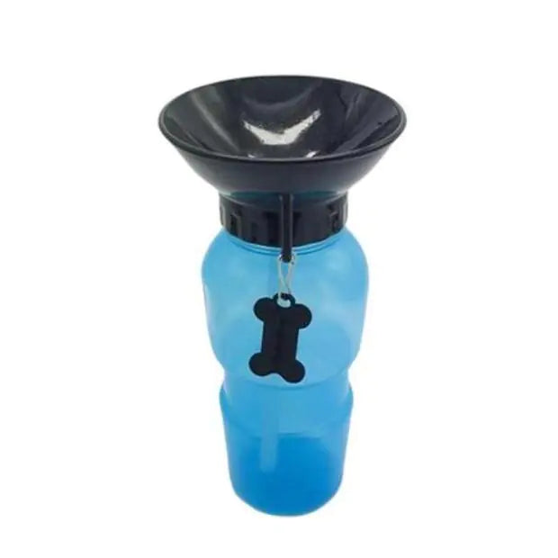 Portable Water Bottle Drinker For Pet Dogs Blue 4 pcs