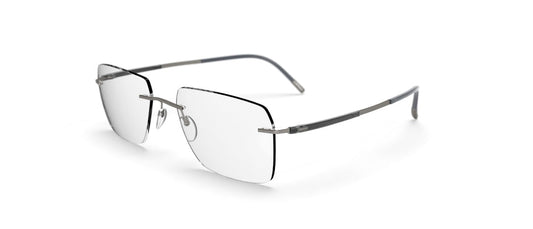 silhouette optical prescription rimless screwless made in austria titanium lightweight comfortable eyewear glasses unisex male female gunmetal silver