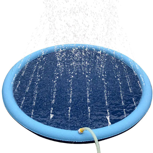 Dog Sprinkler Pad Blue Medium