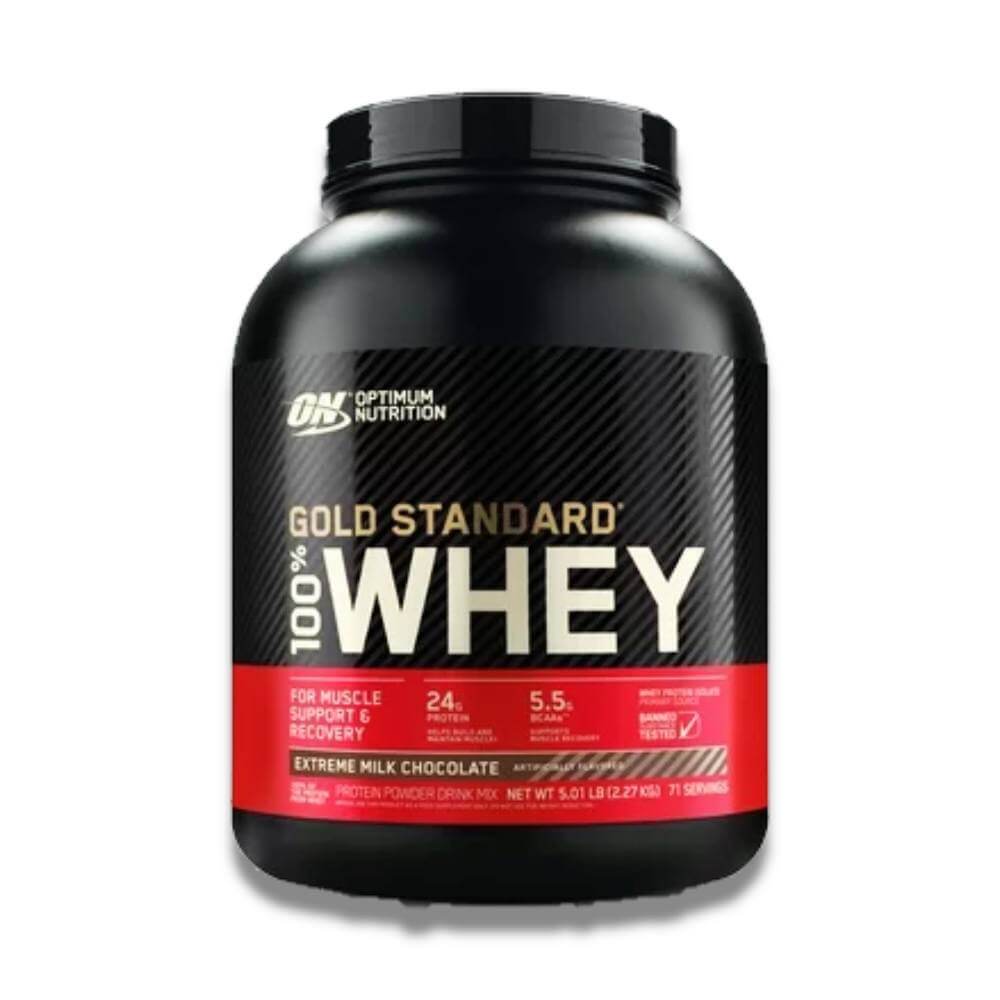 Optimum Nutrition Gold Standard 100% Whey Protein Powder Extreme Milk Chocolate -  5.01 Lb